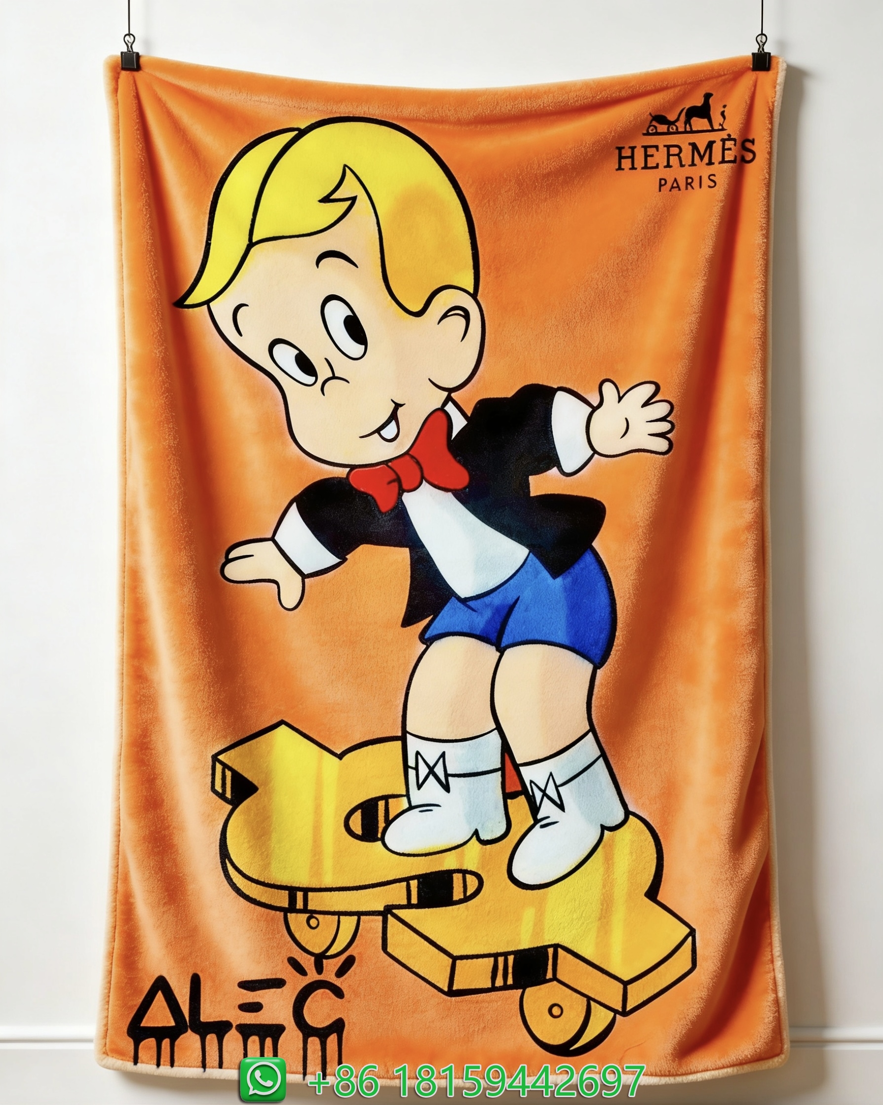 Hermes Throw Blankets
